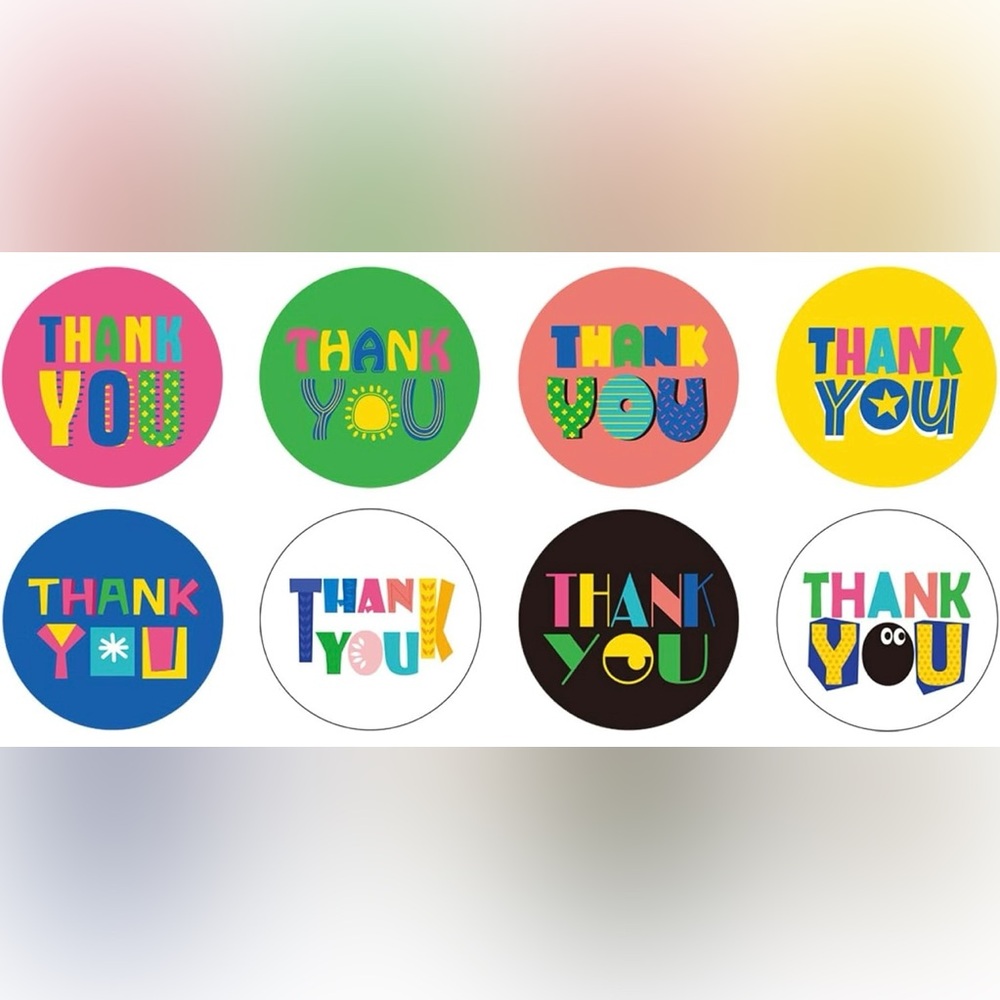 300 Thank You Stickers 1.5”